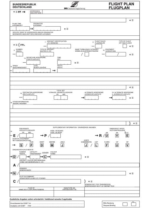 DFS Flugplan